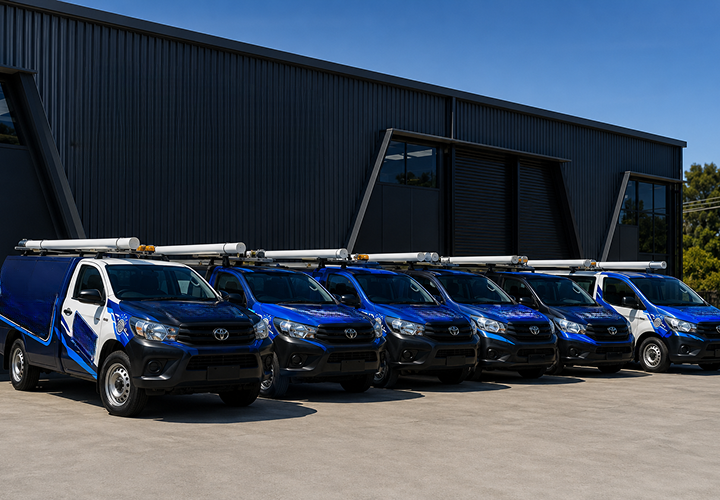 Fleet of Homebush Blocked Drains plumbing vans