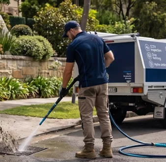Tree roots removed from a Homebush drain pipe