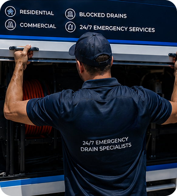 Licensed blocked drain plumber servicing a Homebush home